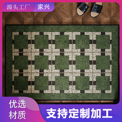 玄関フロアマットは泥をこすることができ、カット可能なワイヤーフープフロアマットは汚れにくくお手入れが簡単です、北欧スタイルの玄関ドアマットです。