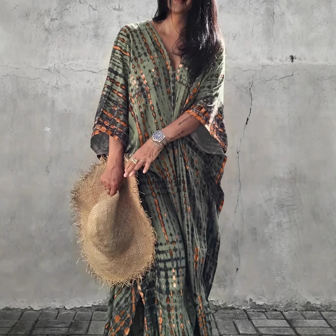 Women's Spring and Summer 2025 European and American Fashion Unisex Bohemian Beach Style Dress