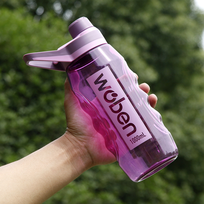 Botella de agua deportiva de verano para estudiantes, de Tritan (grado alimenticio), gran capacidad, personalizable, venta al por mayor.