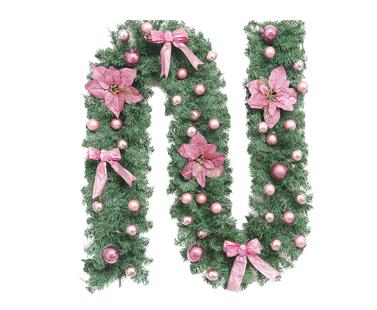 빛없이 공 꽃 활을 가진 핑크