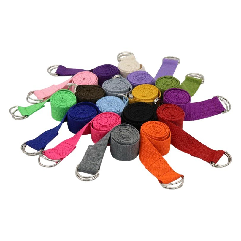 Чистый хлопок Йога Стрейч Пояс Фитнес тянуть пояс Iyengar Йога Пояс спортивный пояс производитель оптом