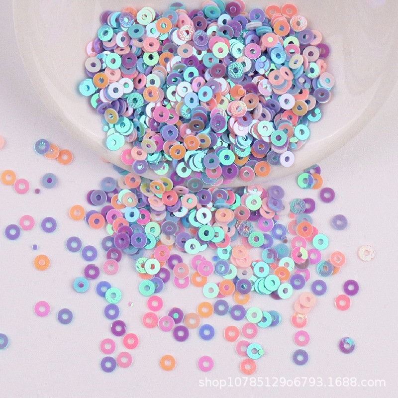 2mm 3mm 4mm円形スパンコールスライドpvc服装靴帽部品diy手刺繍フラットシート