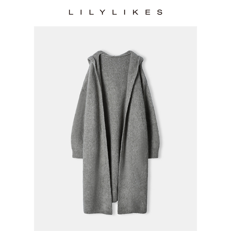 Lilylikes"Lily轻奢大被子"真丝羊绒/秘鲁阿尔巴卡羊驼澳毛开衫|undefined