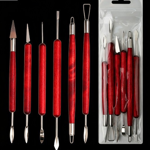 Conjunto de herramientas de cerámica transfronterizas de barro de cerámica de escultura DIY fábrica directa