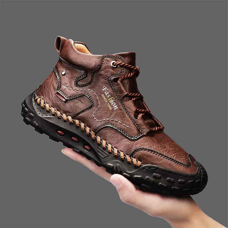 马丁靴男秋冬季款东北雪地防寒棉鞋大码加绒保暖户外运动休闲鞋子