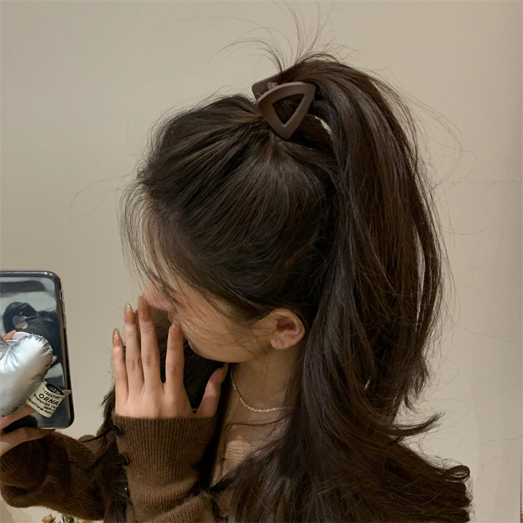 high ponytail grip fixed gadget anti-collapse small hairclip women‘s back head shark clip claw clip clip hairware hair accessories