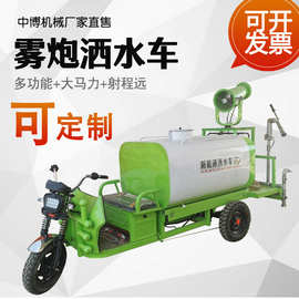 电动三轮新能源洒水车工地除尘绿化喷洒车道路抑尘车移动式消毒车