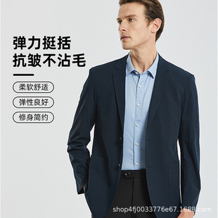 [Original gauze thin single west] Spring and summer new ice feeling single west business casual men's western clothing boys coat