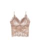 2024 New Butterfly Lace Adjustable Camisole Fixed Cup Outer Wear Anti-Light Beautiful Back Wrap Underwear for Women