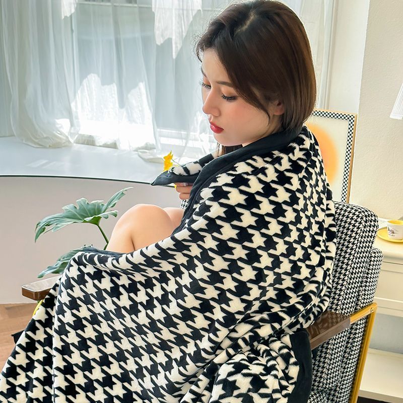 Inswind otoño invierno mantas de sofá mantas de aire acondicionado mantas pequeñas mantas de oficina siesta mantas de lana de coral almuerzo mantas cubiertas