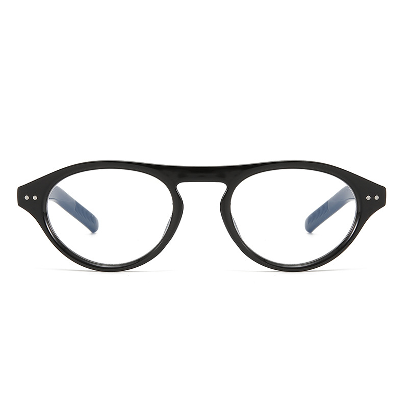 El mismo estilo de Xiaohongshu, gafas anti-luz azul sin maquillaje, miopía femenina, marco negro, cara pequeña, gafas planas de celebridades de Internet delgadas al por mayor