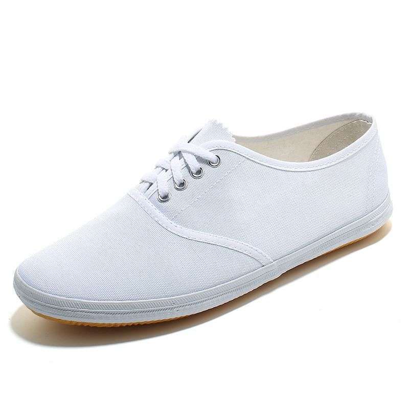 White Sneakers, Canvas Shoes, White Shoes, Tennis Shoes, Men's Martial Arts Training and Sports Shoes