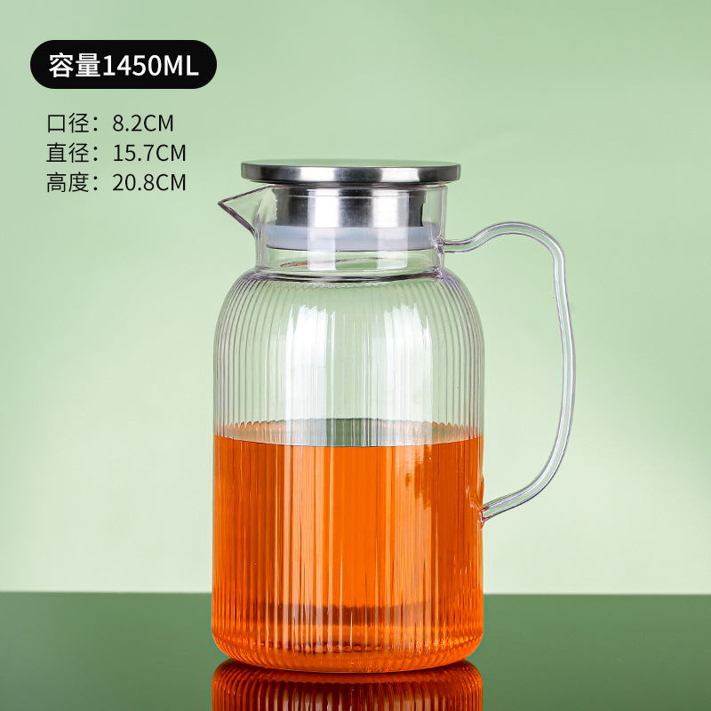 Pot acrílico jar de jugo de plástico cerveza de restaurante jar de agua resistente a altas temperaturas jar de agua fría resistente a caídas tetera de frutas