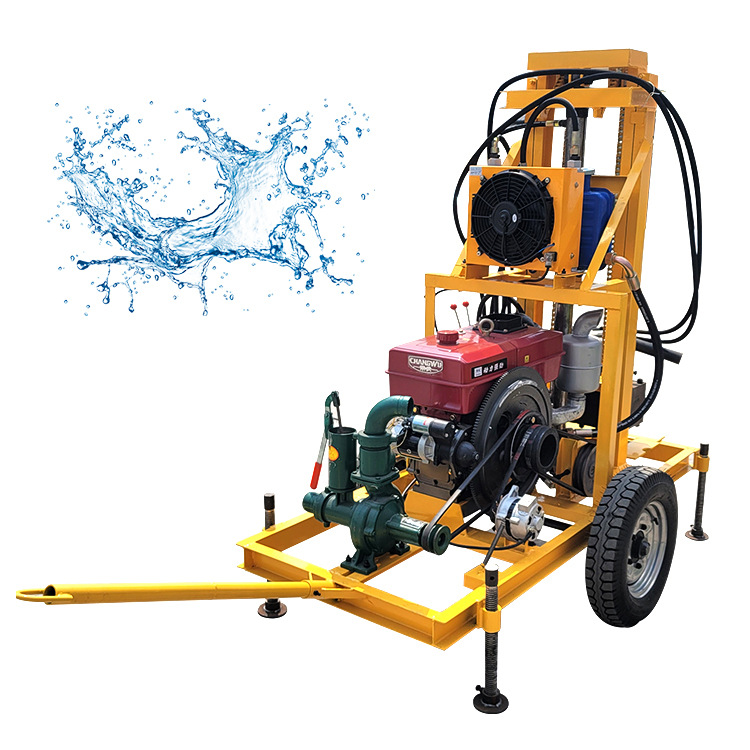 22马力柴油打井机 家用小型钻井机 牵引式灌溉井打井机厂家