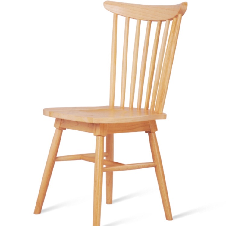 Windsor Chair Scandinavian Solid Wood Dining Chair Home Backrest Chair American Modern Minimalist Dining Table Hotel Cafe Tω