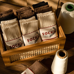 [Drop Shipping] Chunky-Knit Socks for Women—Spring/Fall Long Stockings & Mid-Calf/Tall Cotton Socks for Men—Trendy Wholesale on Xiaohongshu