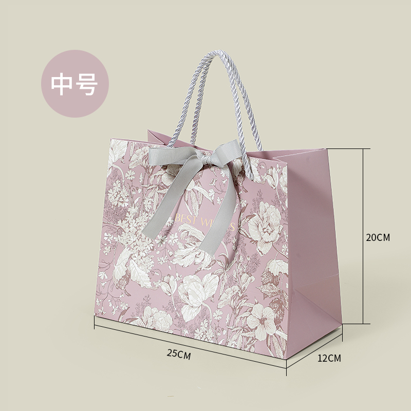 Bolsa de regalo de lujo ligera tienda de ropa bolsa bolsa de mano bolsa de compras bolsa de papel regalo bolsa de embalaje personalizada