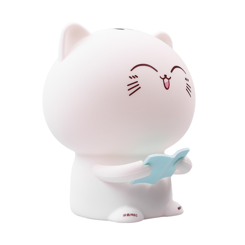 Caricatura encantadora Miao-mi lámpara de noche LED dormitorio protección de ojos lámpara para dormir bebé con luz de cabecera de la cama personalizada