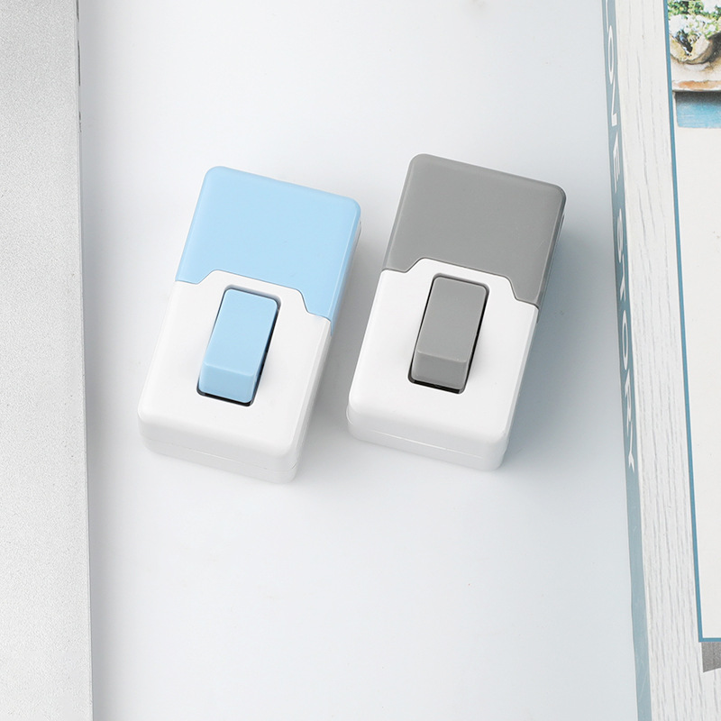 Household square switch flat bedside switch creative intelligent power switch waterproof button switch factory wholesale
