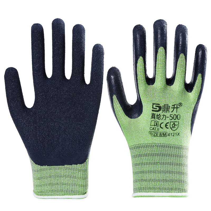 Guantes de protección laboral al por mayor gruesos anti-desgaste neumáticos antideslizantes guantes de goma de trabajo duro guantes de látex duraderos