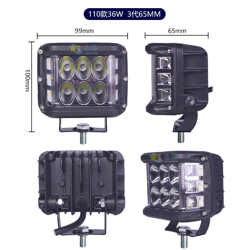 3 pulgadas cuadrado LED45W luz de trabajo luz del coche luz del vehículo todoterreno Luz de camión luz de flash luz auxiliar Luz de marcha atrás