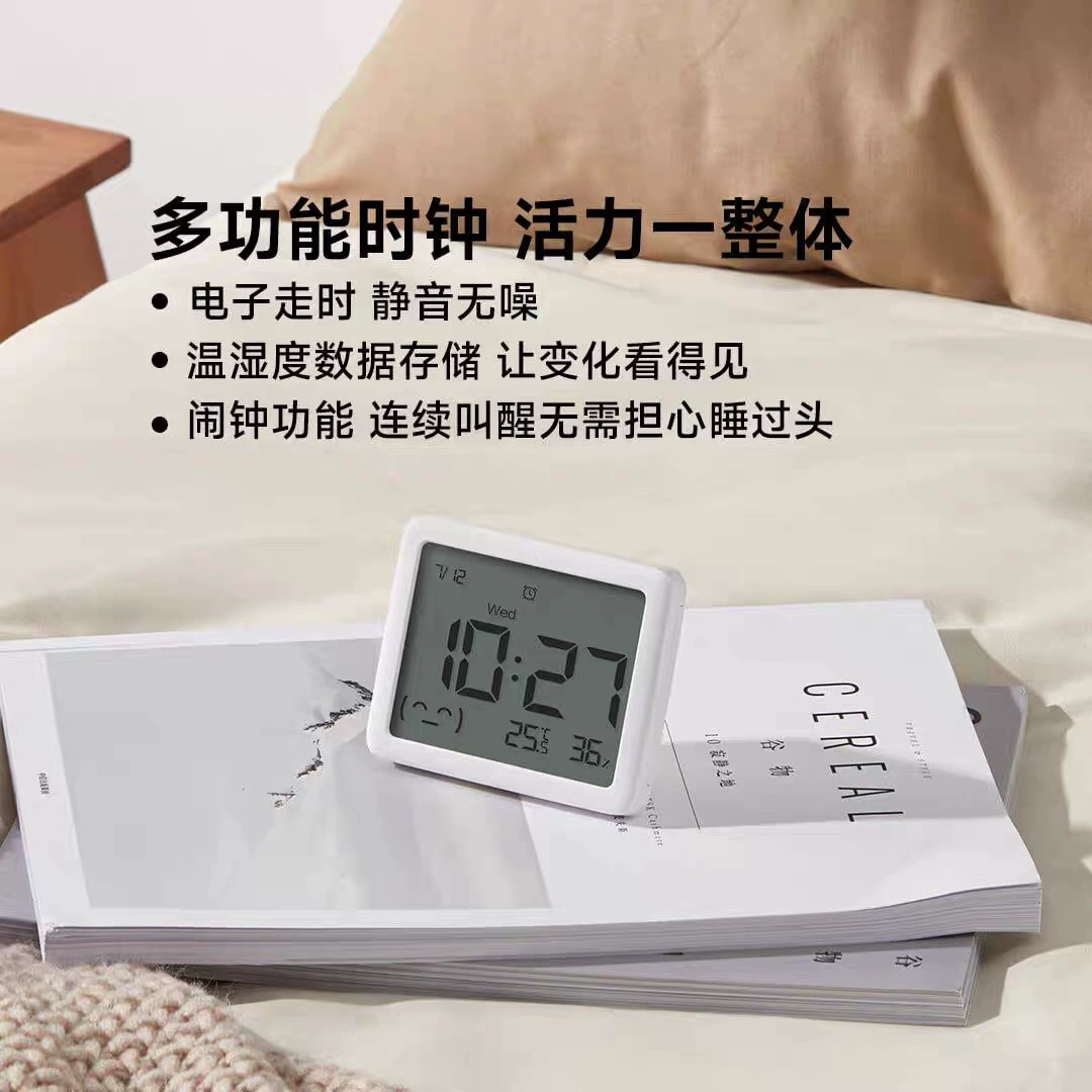 Секунды и секунды измерять Bluetooth смарт-часы ЖК-версия температуры Домашняя детская комната APP подключено время будильника Дата дисплей