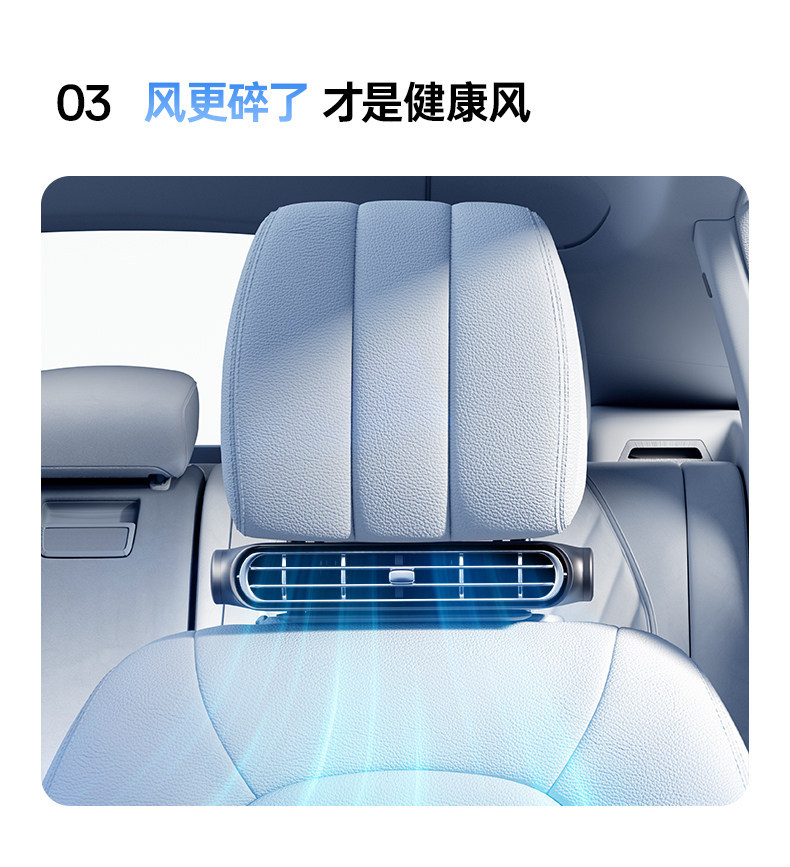 Car Fan 2026 New Model Cooling USB Charging 12V Small Air Conditioning Fan for Car Powerful Electric Fan Silent Rear Seat