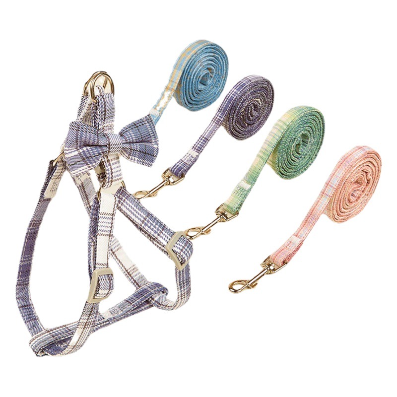 Correa de perro correa de pecho chaleco Cadena de perro pequeño Teddy Corgi perro caminando cuerda de perro ajustable