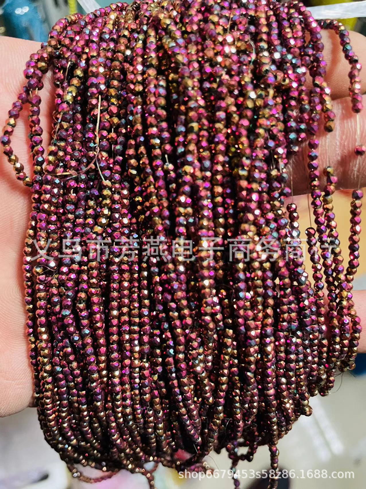 Cuentas planas de 1MM para ruedas de cuentas, cuentas de porcelana AB de alta temperatura, coloridas, transparentes, iridiscentes, facetadas, para pendientes, pulseras, espaciadores y micro cuentas.