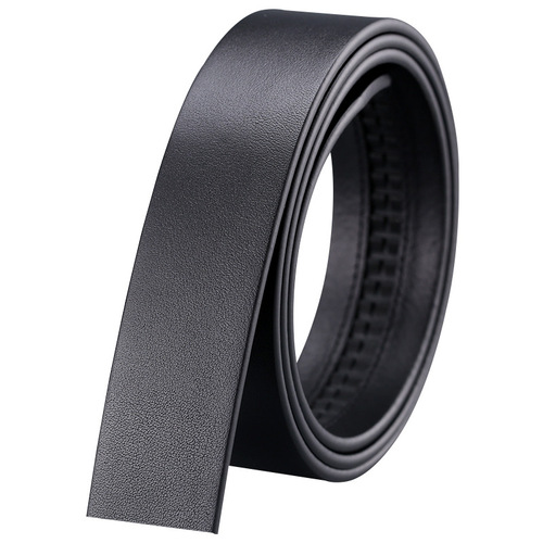 3.5 first layer pure cowhide men's belt without interlayer genuine leather belt without buckle tree paste leather retro automatic buckle strip