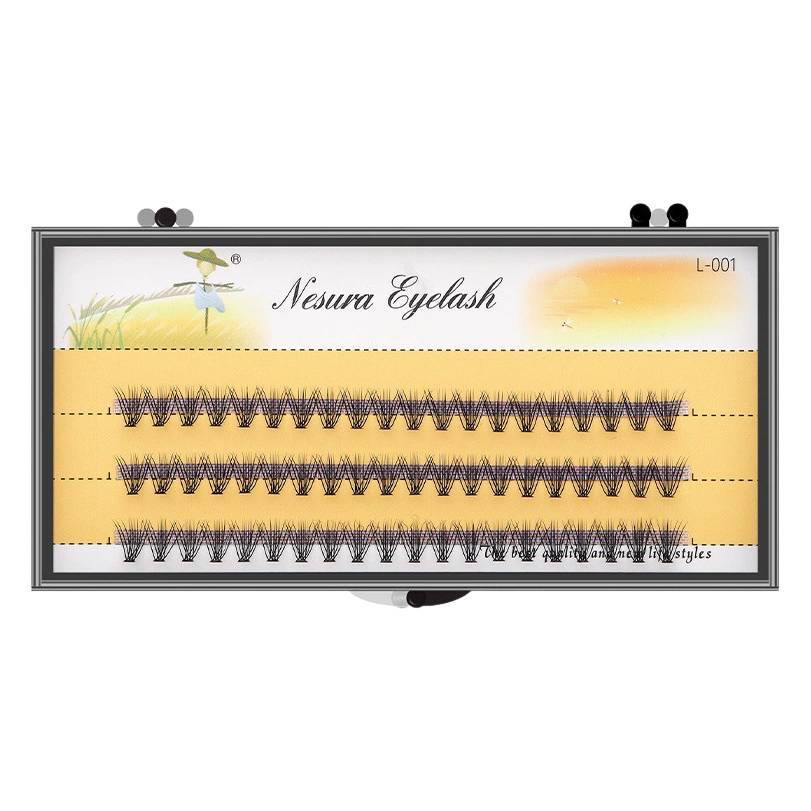 Оптовая продажа чучело 0.07 20D Европейские и американские трансграничные новички привиты горячего расплава 20 натуральных густых волос накладные ресницы