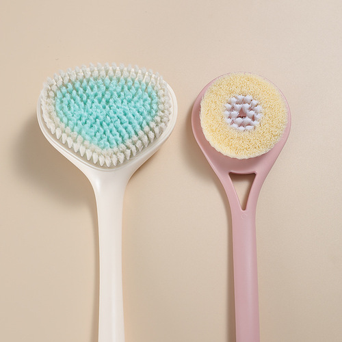 Long handle back rub bath brush, bath flower, adult mud rub, no need to ask for help, soft hair bath brush, back brush