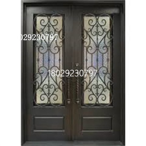 Villa wrought iron gate Chinese courtyard Community factory wrought iron gate rural push-pull double door manufacturer Villa wrought iron gate Chinese courtyard Community factory wrought iron gate rural push-pull double door manufacturer