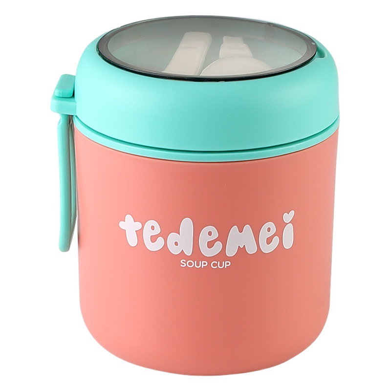 Lunch Box 316 Microwave Breakfast Cup Mini 304 Stainless Steel Insulated Lunch Box Office Worker Girl Lunch Box Soup Cup