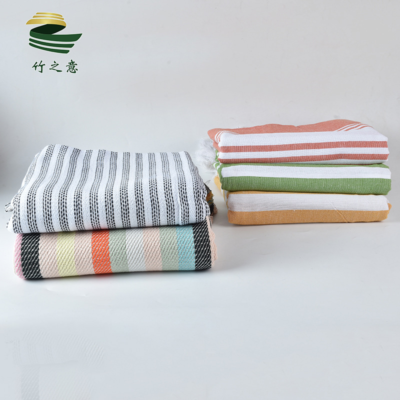 纯棉条纹沙滩巾 (12).JPG
