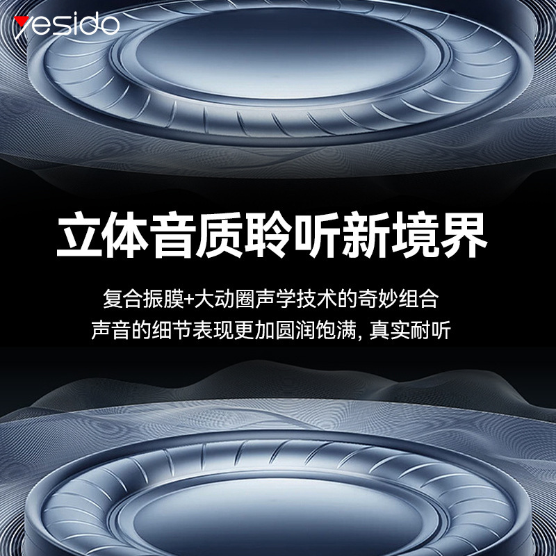 Yesido Bluetooth ヘッドセット ネックマウント ワイヤレス ノイズリダクション クロスボーダー 非インイヤー 長いバッテリー寿命 スポーツ Bluetooth ワイヤレス ヘッドセット|undefined
