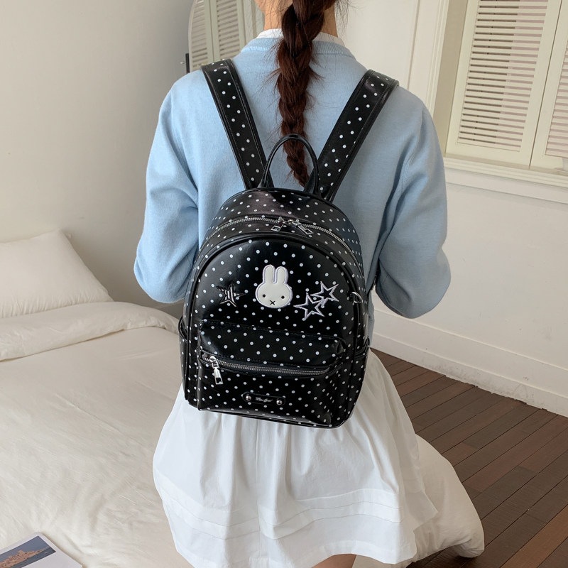 2026 mochila, mochila de viento, estudiantes de clase, gran capacidad, conejo, caricatura de dibujos animados, linda mujer, nuevo estilo coreano.