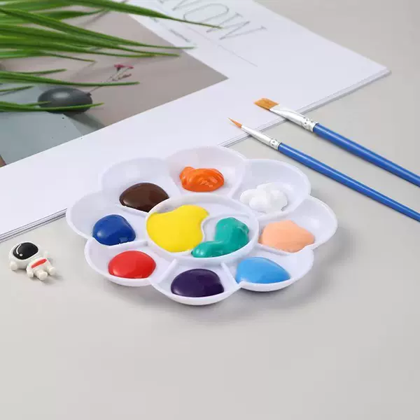 Painting palette children's watercolor Chinese painting paint tray fine art raw large gouache acrylic oil painting palette wholesale