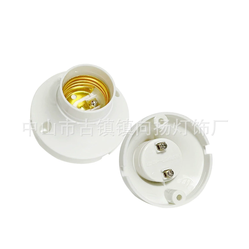 Оптовая Продажа с фабрики E27 винт патрон лампы диаметр 63 мм патрон лампы pp пластик алюминий внутреннее кольцо монитор основание лампы