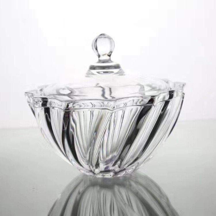 欧式水晶糖果罐 储物罐茶几储件婚庆喜事玻璃糖果盅金色糖果罐