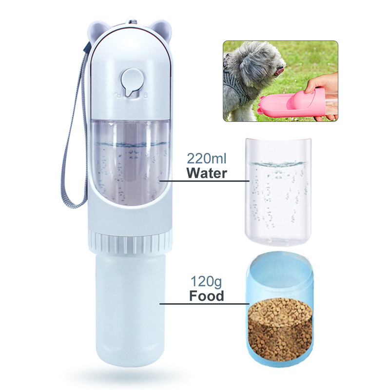 Procesamiento de tazas de agua para mascotas personalizadas, portátiles de doble uso para exteriores, fáciles de transportar, de alta practicidad, múltiples funciones, tazas de agua
