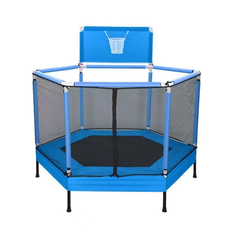 Cama de salto para niños cama de salto doméstica pequeña cama de salto para bebés con barandilla de seguridad cama elástica con tiro