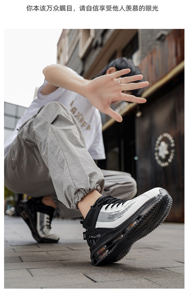 Giày chạy bộ nam đệm khí thoáng khí chống trượt giảm chấn kiểu dad shoes — 537 màu đen, 537 trắng xanh, 537 trắng đen chi tiết 15