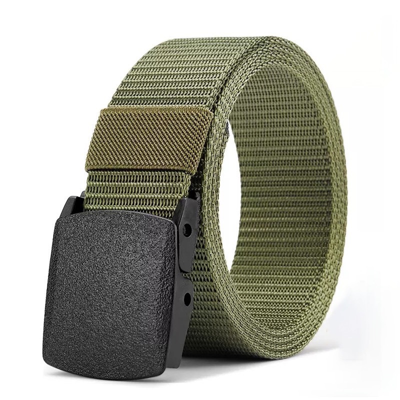 Minimalist Business Leather Belt For Men Tactical Canvas Belt_voghion.com