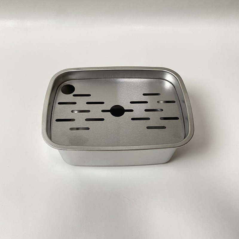 户外不锈钢方形茶盘便携式加厚加深沥水组合功夫茶具排水托盘|undefined