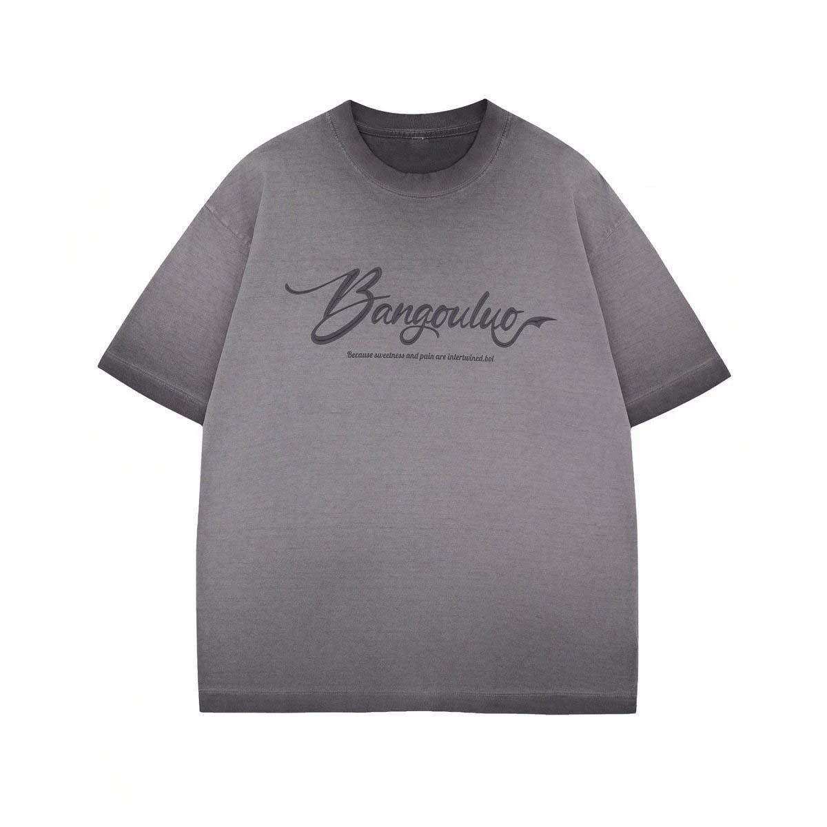 Ретро футболка с коротким рукавом для досуга, американский стиль, oversize