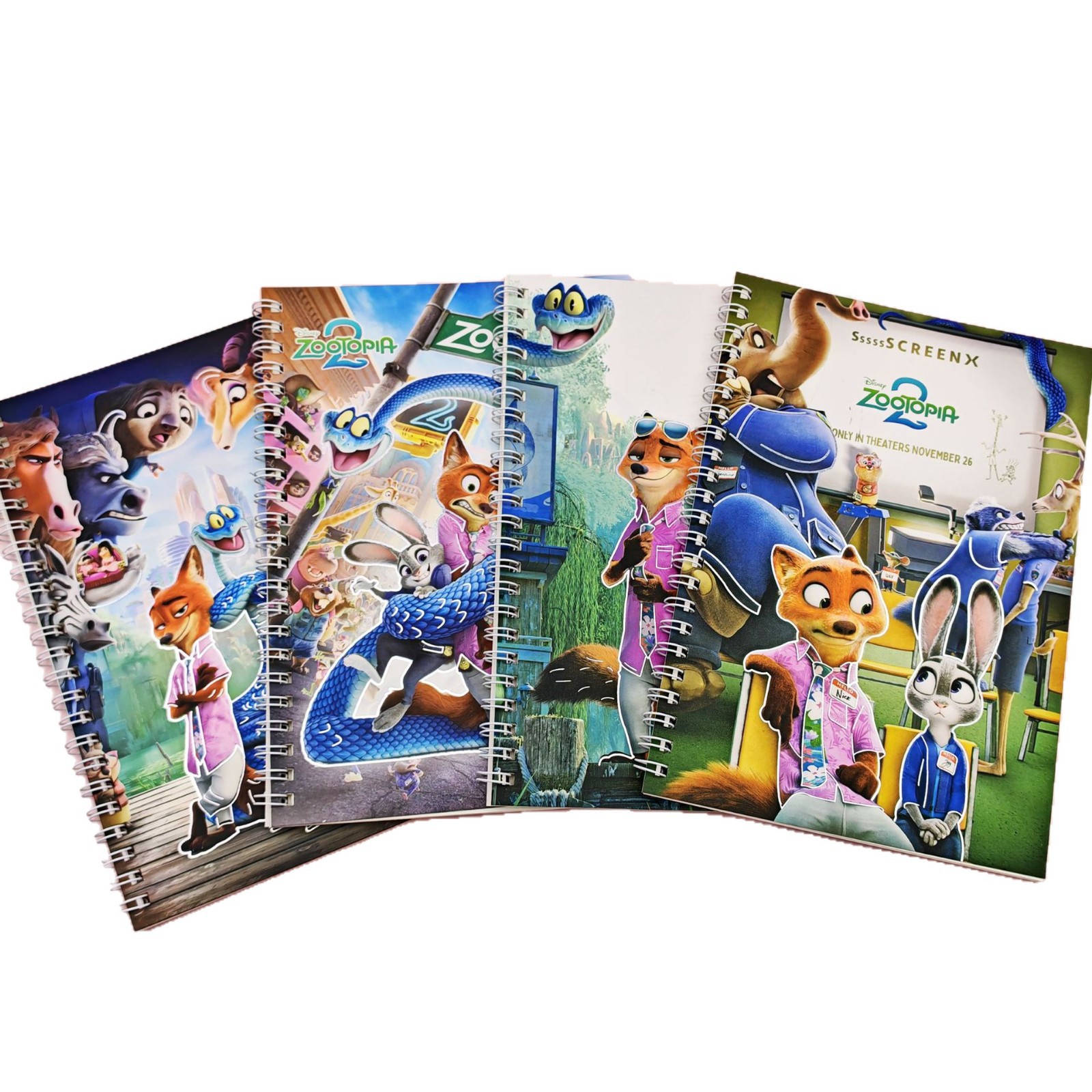 Cuaderno de dibujos animados A5 bobina Crazy Zoo periferia de alto valor Nick Judy cuaderno de notas de estudiantes