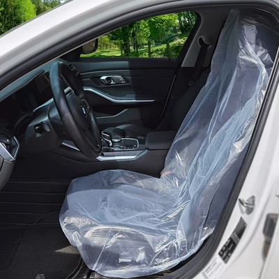 Disposable Car Seat Covers, Seat cushion, seat cover - disposable-car-seat-cover-transparent-white-mechanical-model-18g-10-pcspack-bag