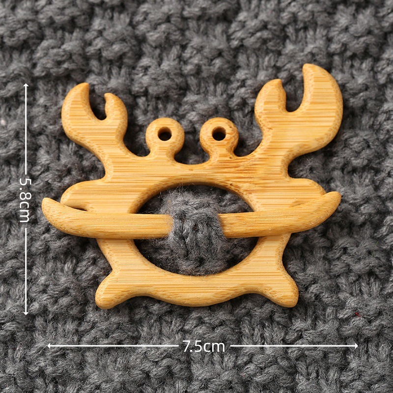 外贸热销Wooden Flower Daisy Pattern Brooch木制胸针送女孩礼物|undefined