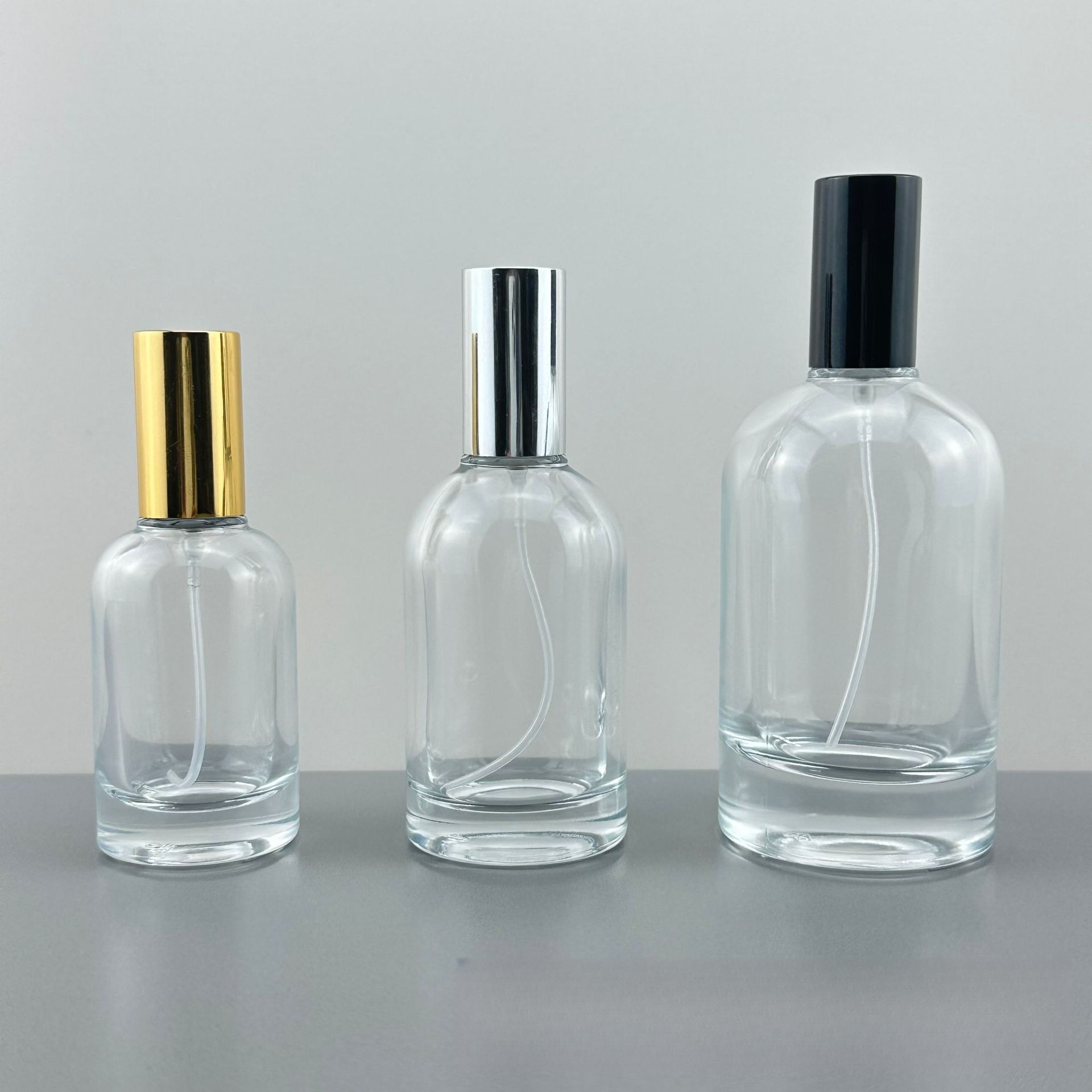 厂家现货螺口香水瓶 30ML 50ML 100ML化妆品晶白料玻璃瓶 细喷雾